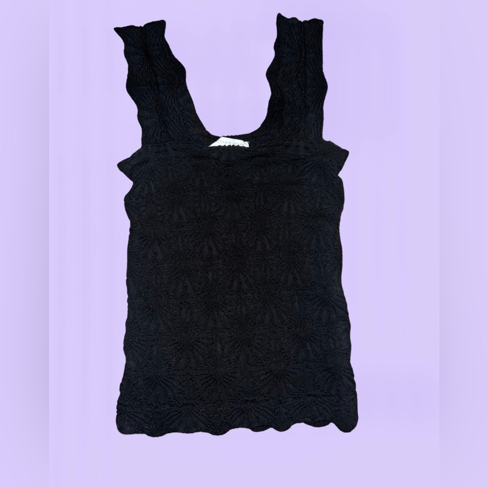 NWOT Altar’d State Blaire Seamless Floral Cami In Black